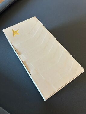 Golden Goose beige accessory box with gold star